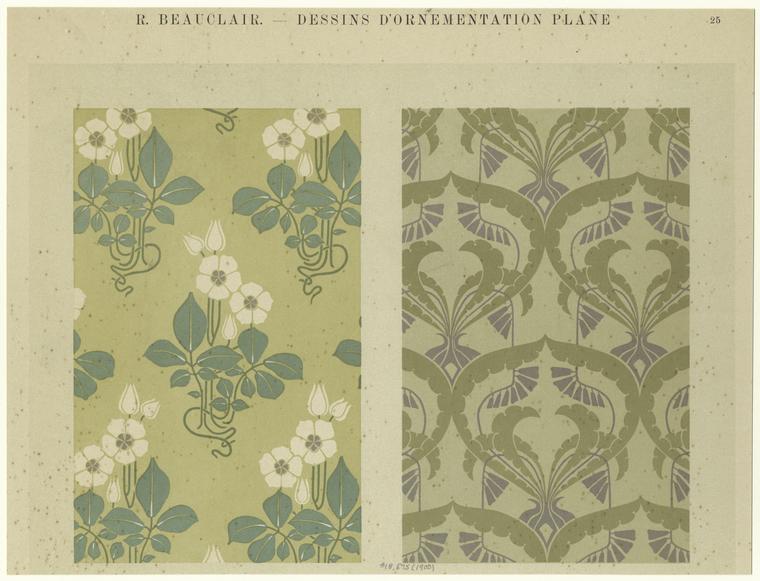 Vintage floral pattern from The New York Public Library Digital Collections