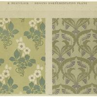 Vintage floral pattern from The New York Public Library Digital Collections